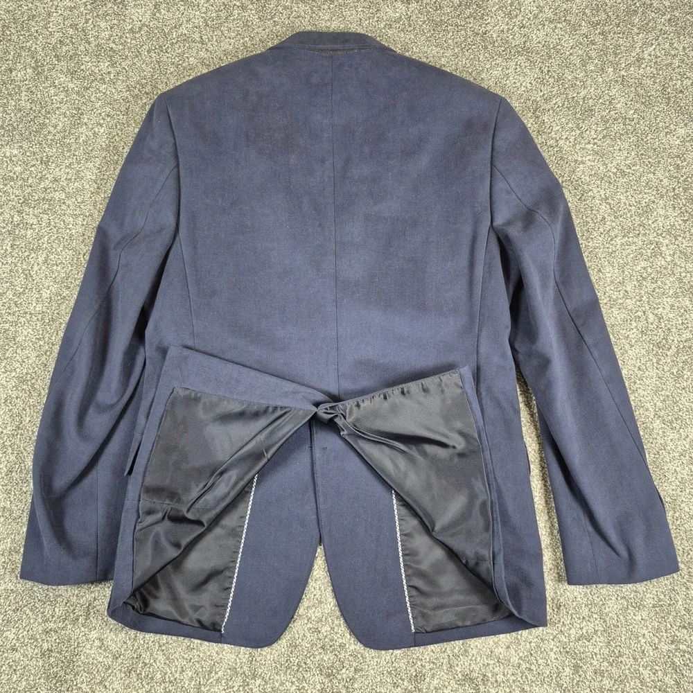 Banana Republic Blazer Mens 40R Navy Blue Slim Fit Brushed Cotton Sport Coat
